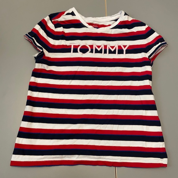 Tommy Hilfiger girl stripe shirt. Size:12-14 girls - Picture 6 of 6